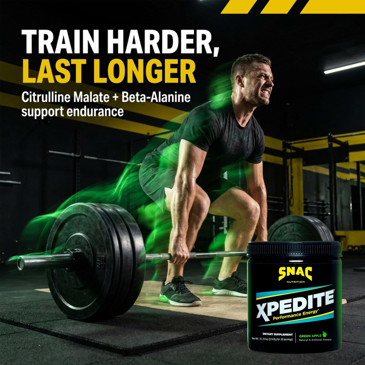 SNAC XPEDITE Pre-Workout Powder 11.2 Ounce