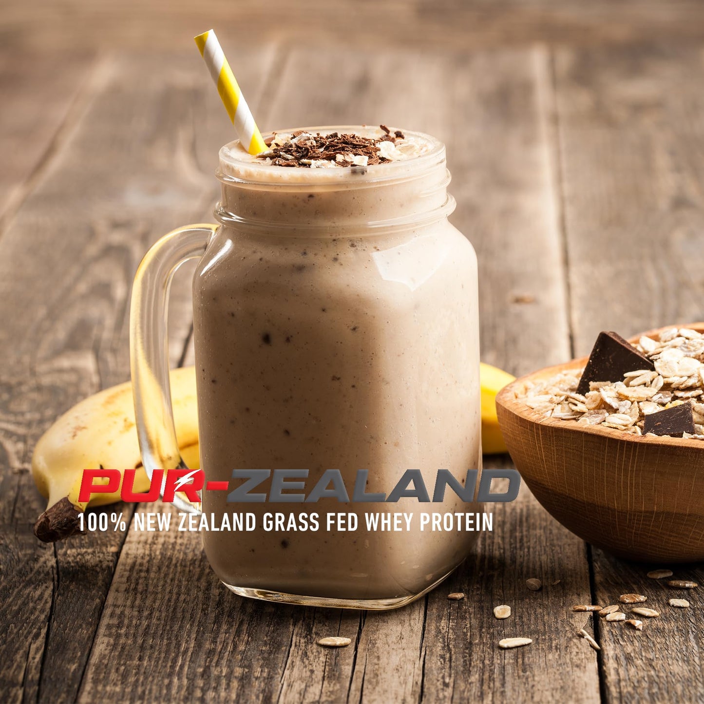 Strength Genesis Grass-Fed Whey Protein Powder - Chocolate Banana Pur Zealander, 1 lb, 16 Servings