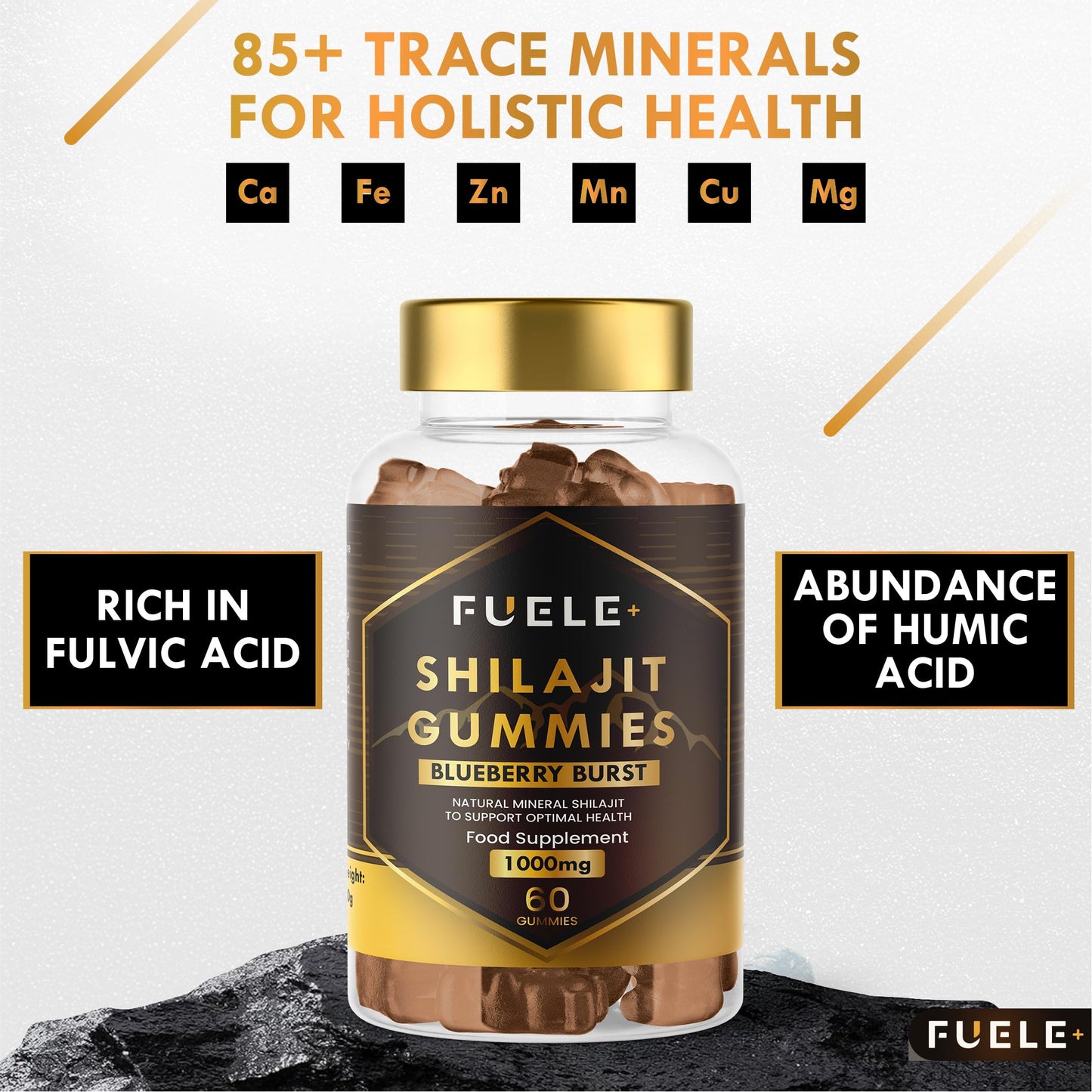 FUELE+ Shilajit Gummies, 60 Count