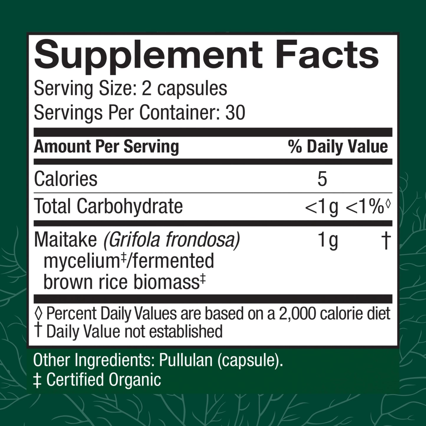 Host Defense Maitake Capsules 60 Capsules