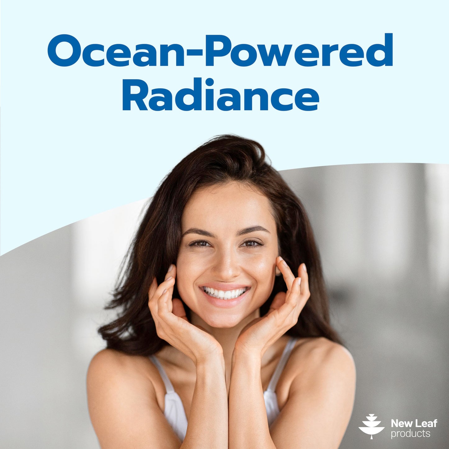 New Leaf Products Pure Marine Collagen Supplements for Women & Men - with Hyaluronic Acid, Vitamin C & Biotin - Collagen Peptides Hydrolyzed Collagen for Hair Skin & Nails, 60 Capsules