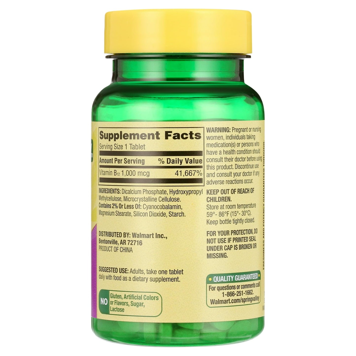 FUSION SHOP STORE Vitamin B12 1000mcg Timed Release Tablets, 60 Count