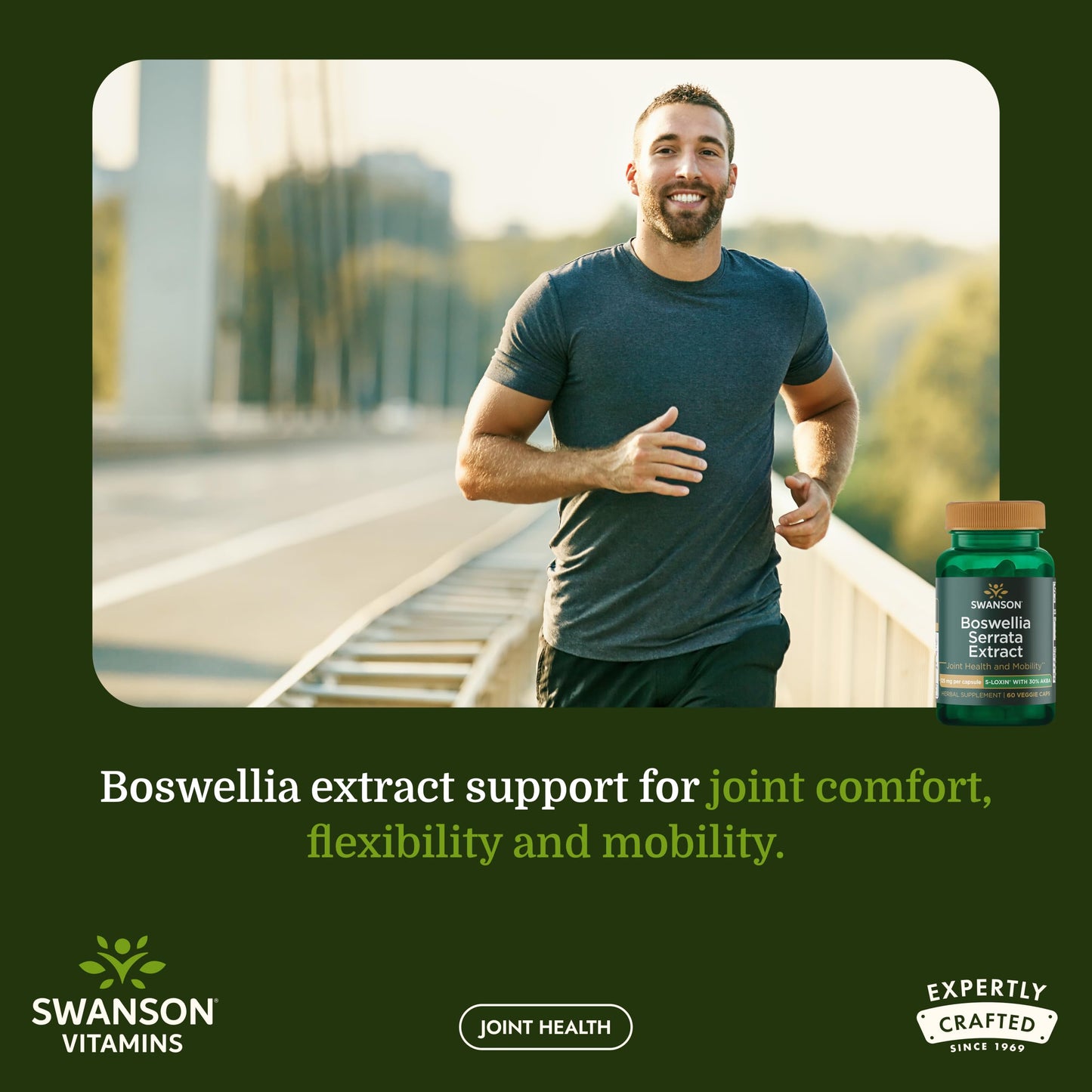 Swanson Boswellia Serrata Extract 125 mg Capsule, 180 Count