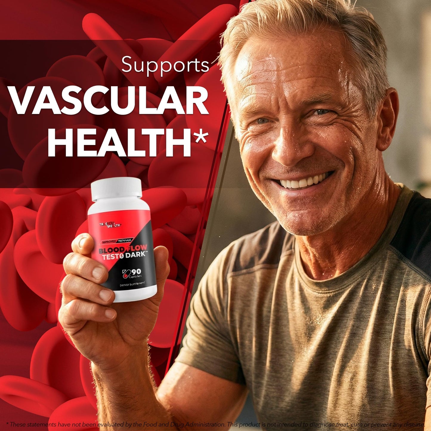 True You Health Kama Sutra Secret Bloodflow Midnight Anvil Project Male Bloodflow Booster Capsules, 90 Count