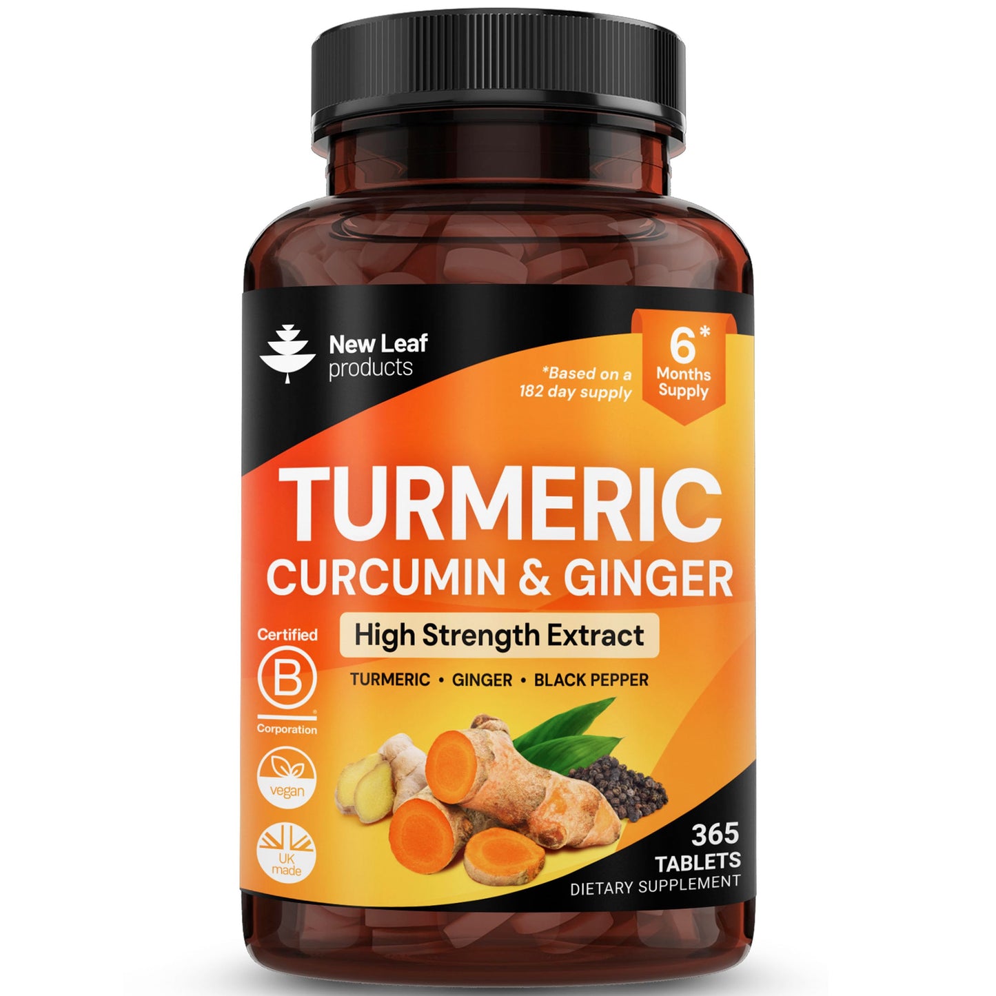 New Leaf Products Turmeric Tablet, 365 Tablets