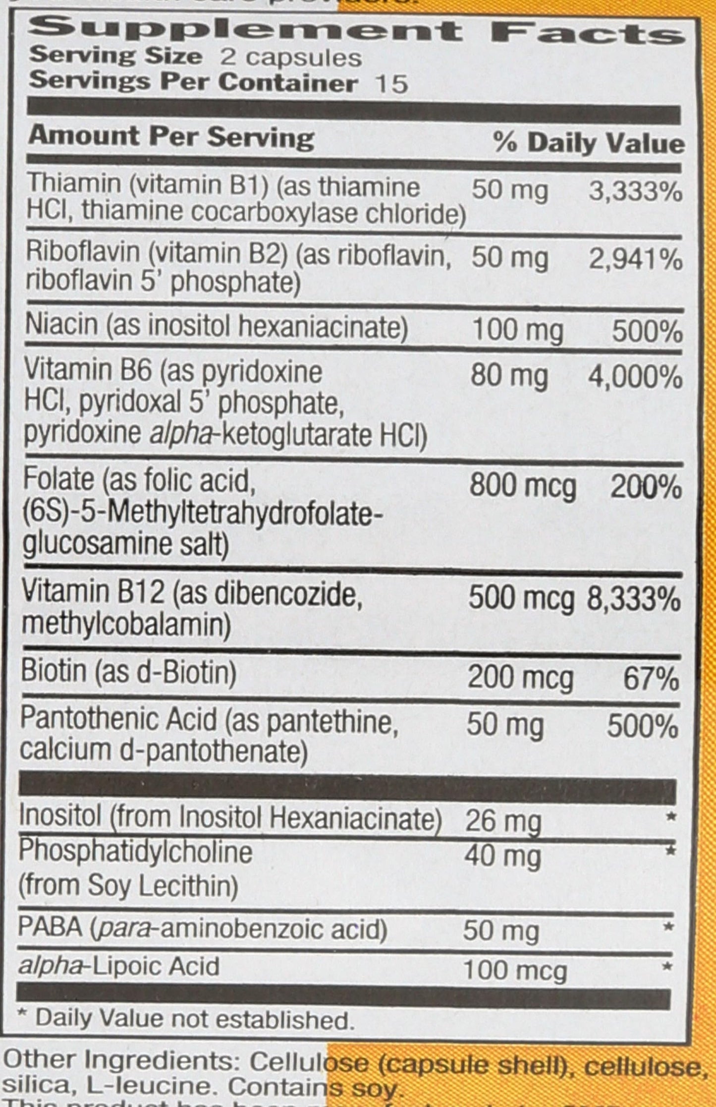 Country Life Coenzyme B Complex, 30-Count