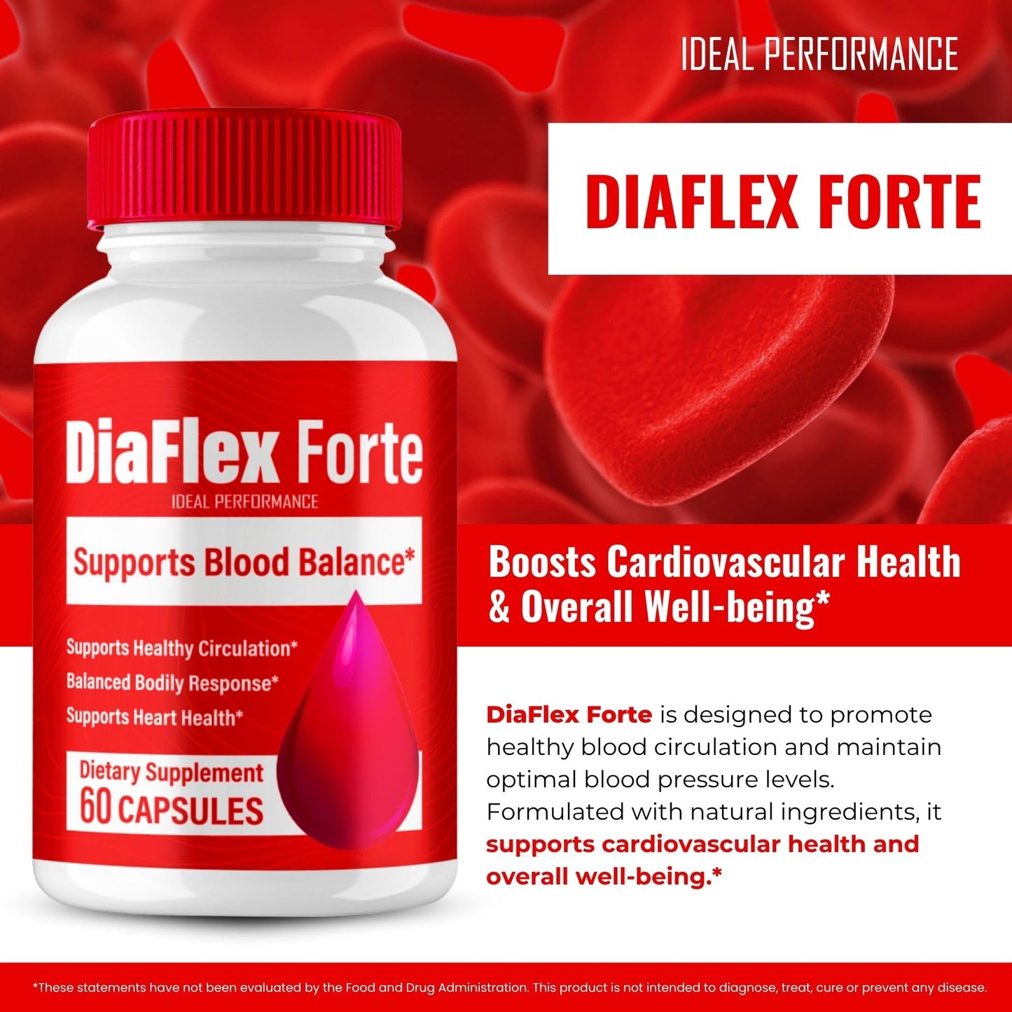 IDEAL PERFORMANCE DiaFlex Forte Advanced Formula, 300 Capsules