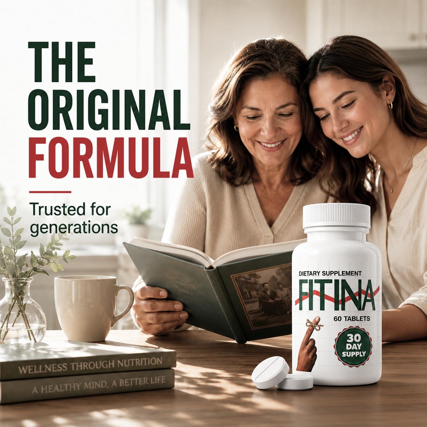 Fitina Brain Supplement with B6 & Thiamine Tablet, 120 Tablets