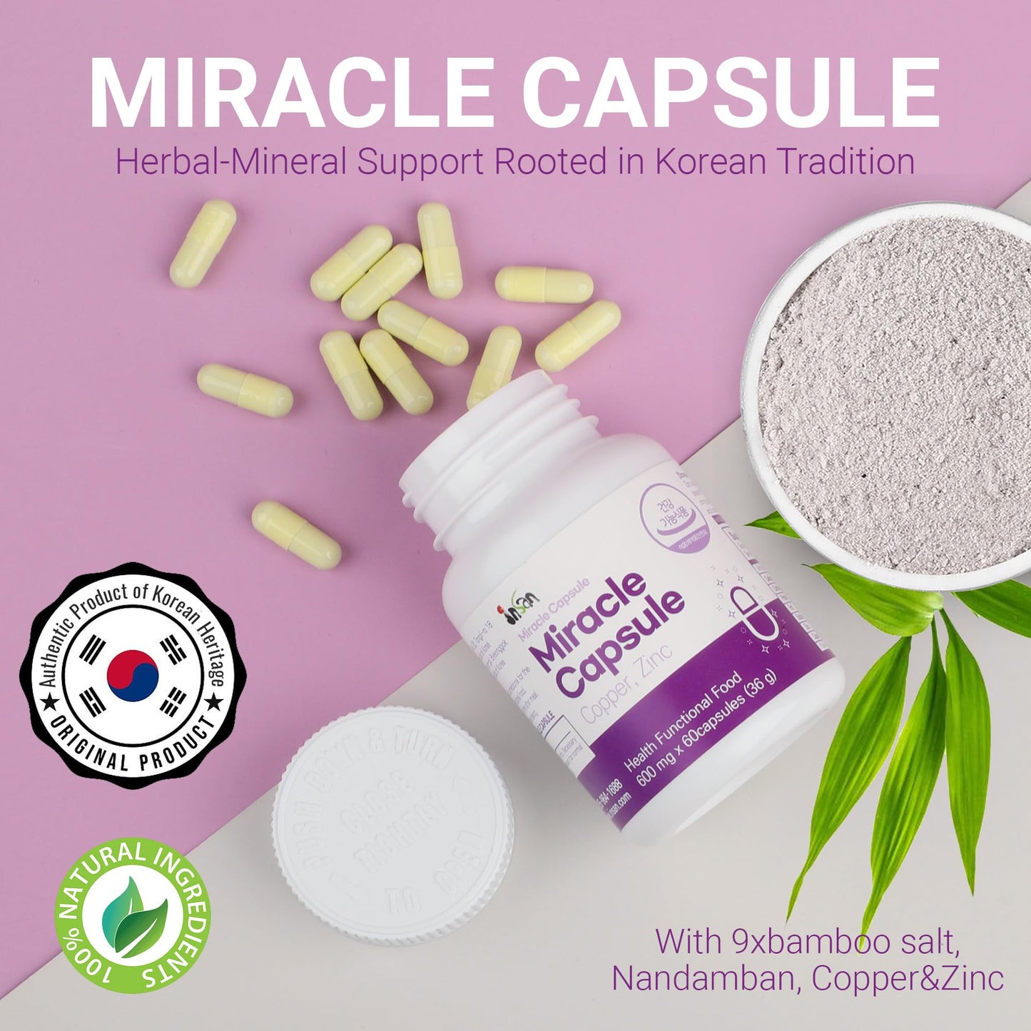 INSANORIGINS Miracle Capsule Immune Defense Support Supplement 30 Capsules