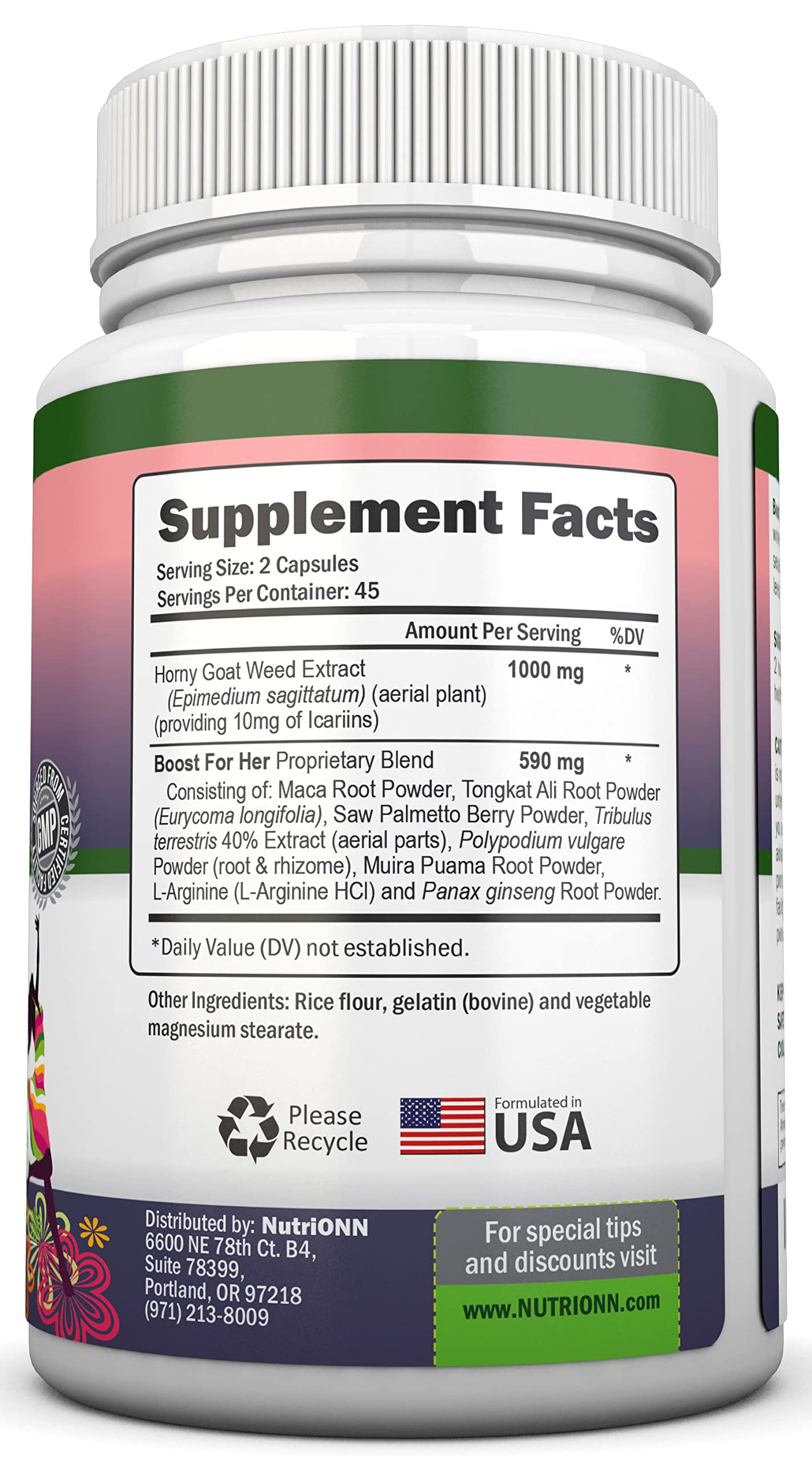 NutriONN Boost For Her Libido Capsule 90 Count