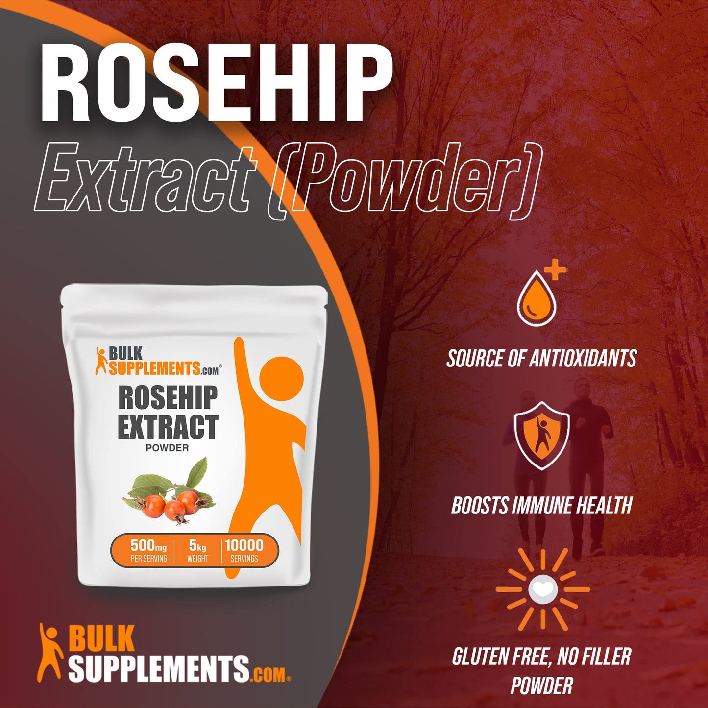 BulkSupplements Rosehip Extract Powder 176.19