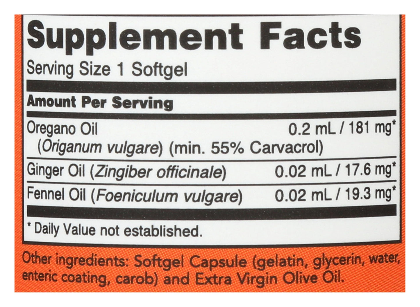 NOW Foods Oregano Oil Enteric Coated SG Capsule, 90 Count