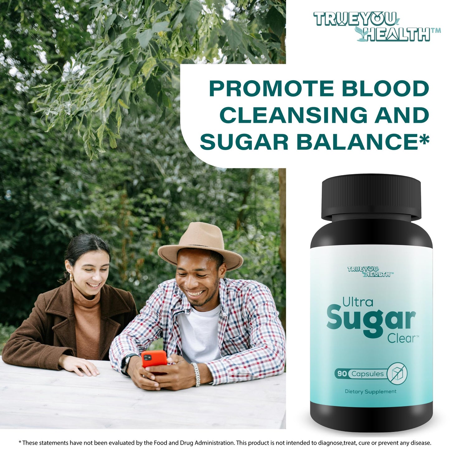 True You Health Ultra Sugar Clear Blood Cleanse Detox Capsule, 90 Count