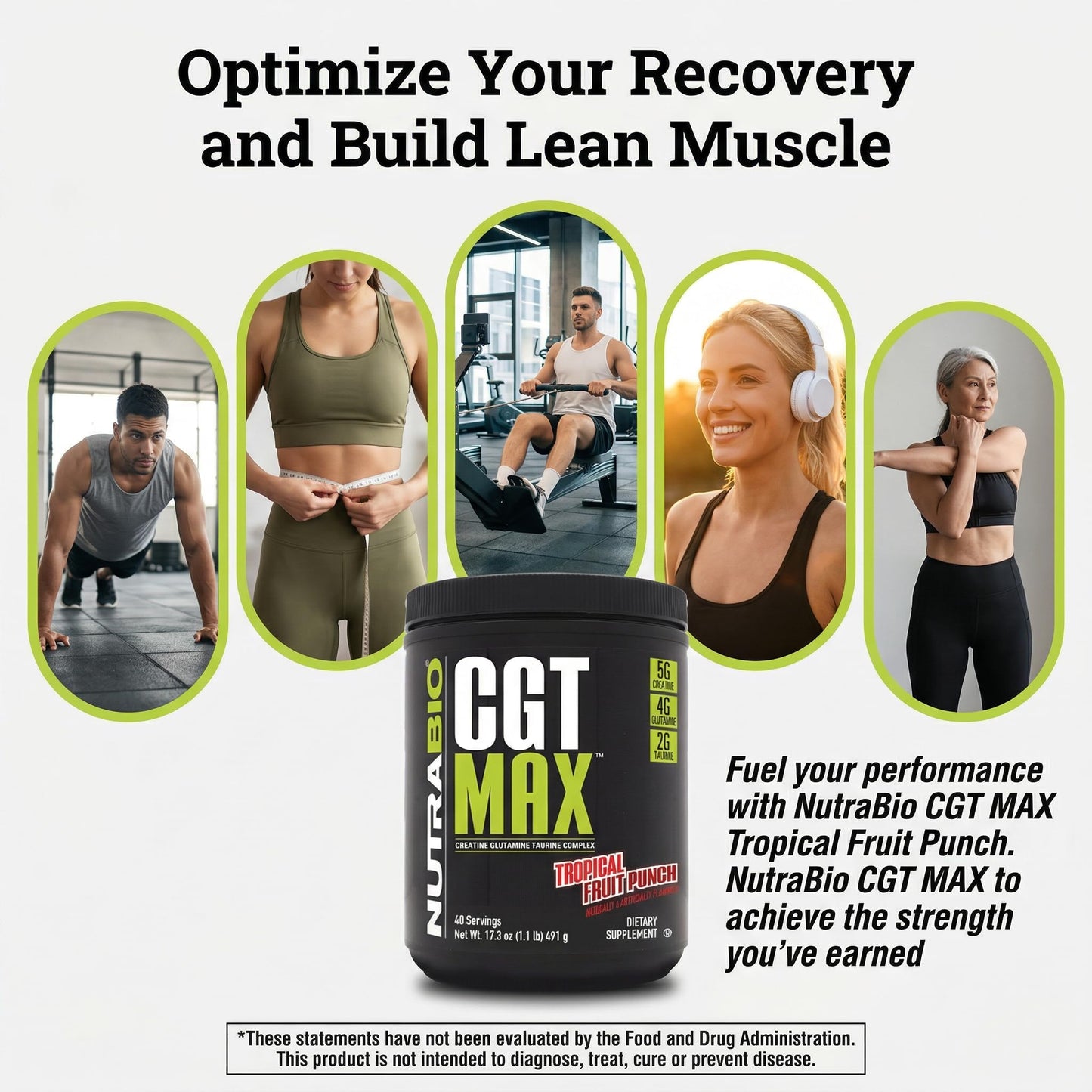 NutraBio CGT-MAX Powder 1.08 lb