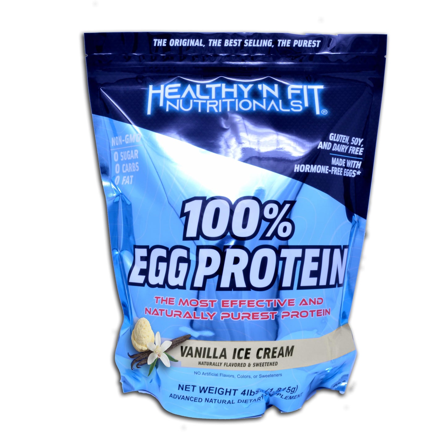 Healthy 'N Fit 100% Egg Protein Vanilla Powder, 4 Pound, 64 Servings