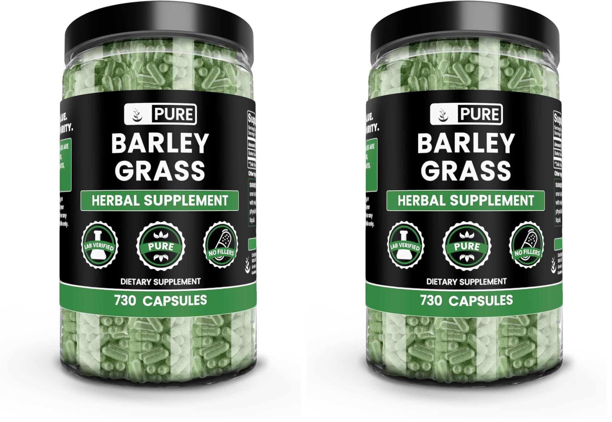 PURE ORIGINAL INGREDIENTS Barley Grass Capsules 1460