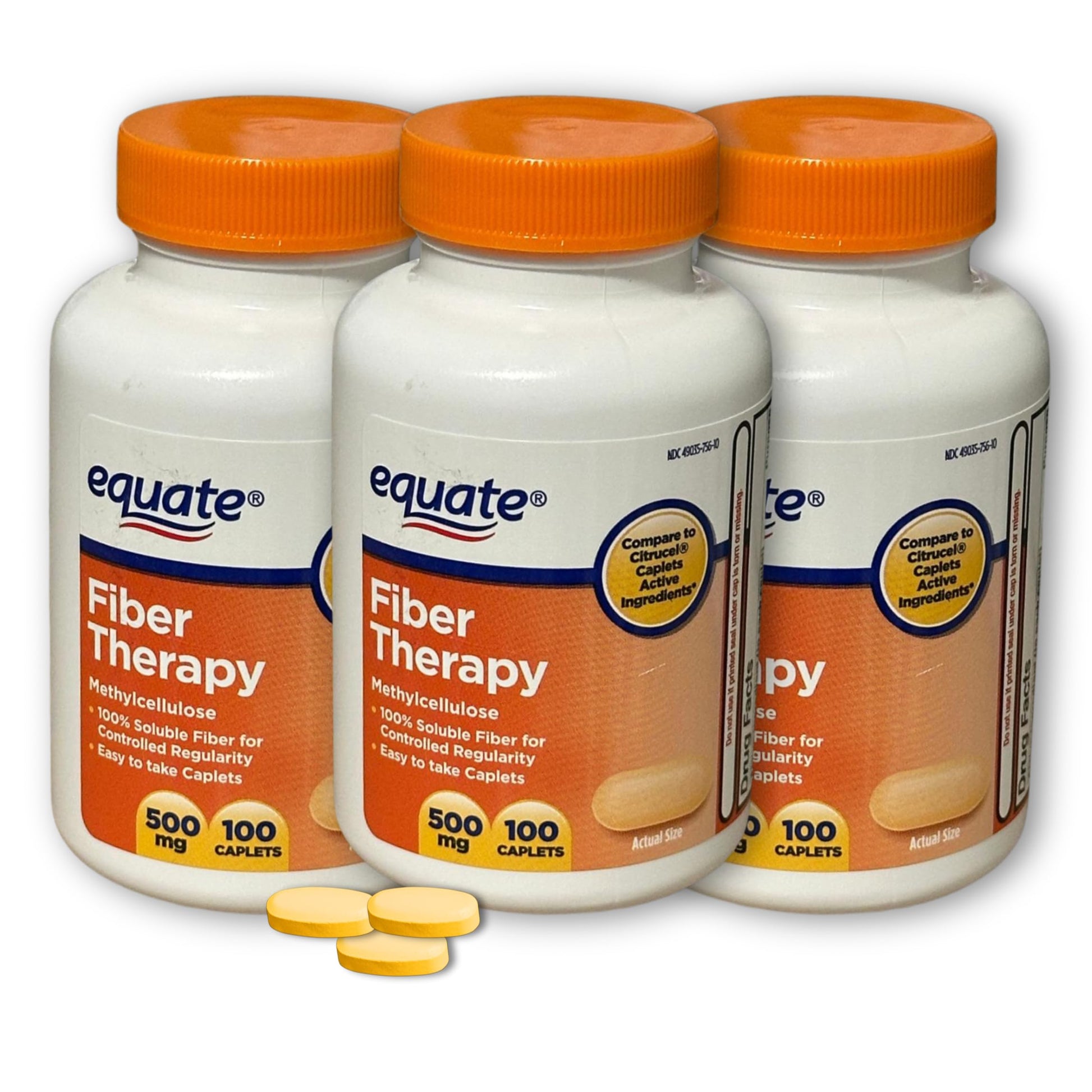 FUSION SHOP STORE Fiber Therapy Methylcellulose 500mg Capsules 100 Count