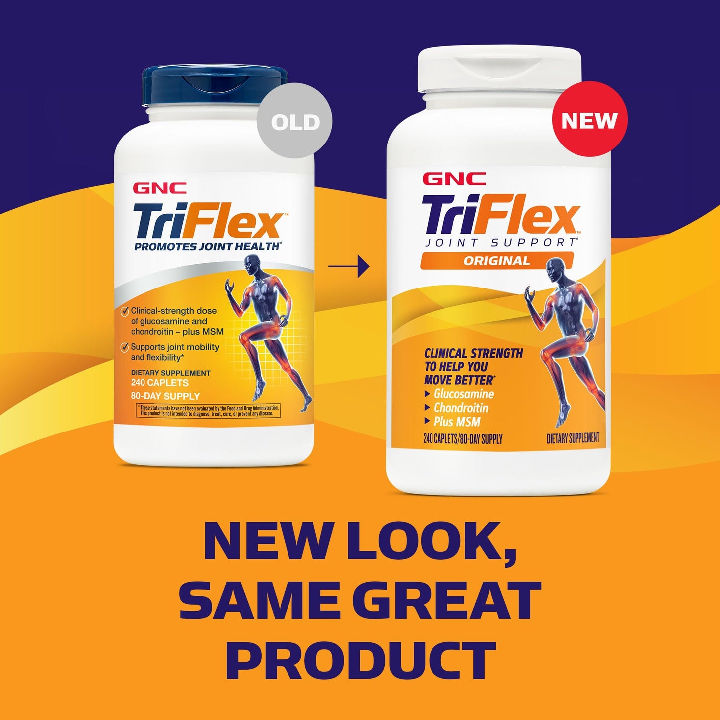 GNC TriFlex Joint, Bone & Cartilage Health Supplement Caplets 240