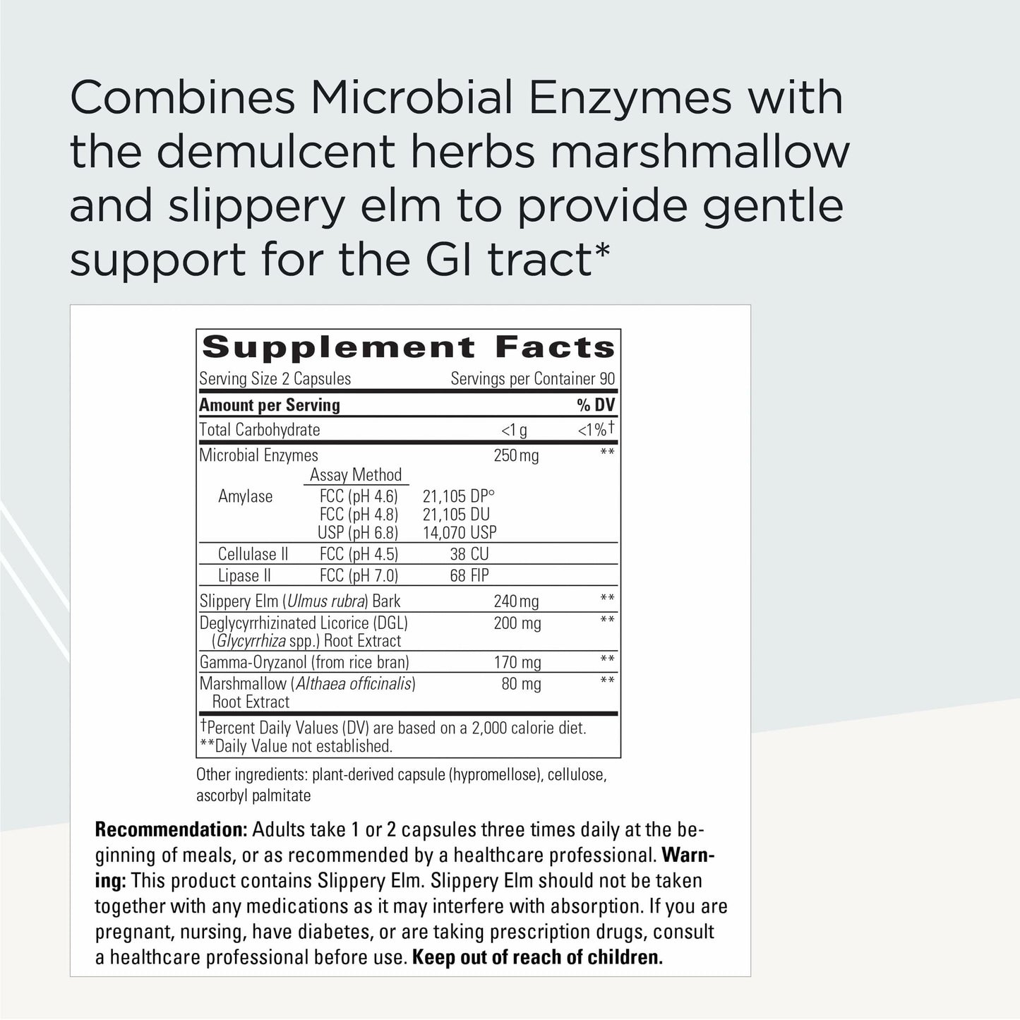 Integrative Therapeutics Similase Sensitive Stomach Capsules 180 Capsules