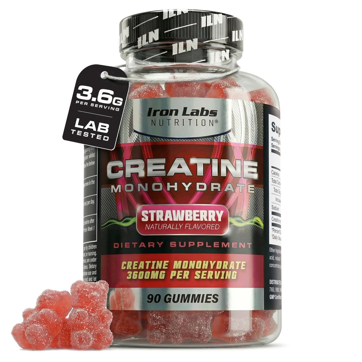 Iron Labs Nutrition Creatine Monohydrate Gummies 90 Gummies