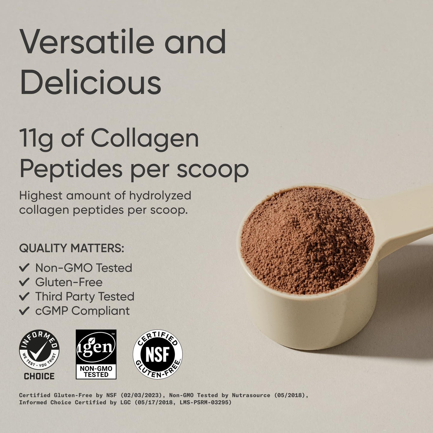 Sports Research Collagen Peptides Protein Powder, Dark Chocolate 22.58 oz