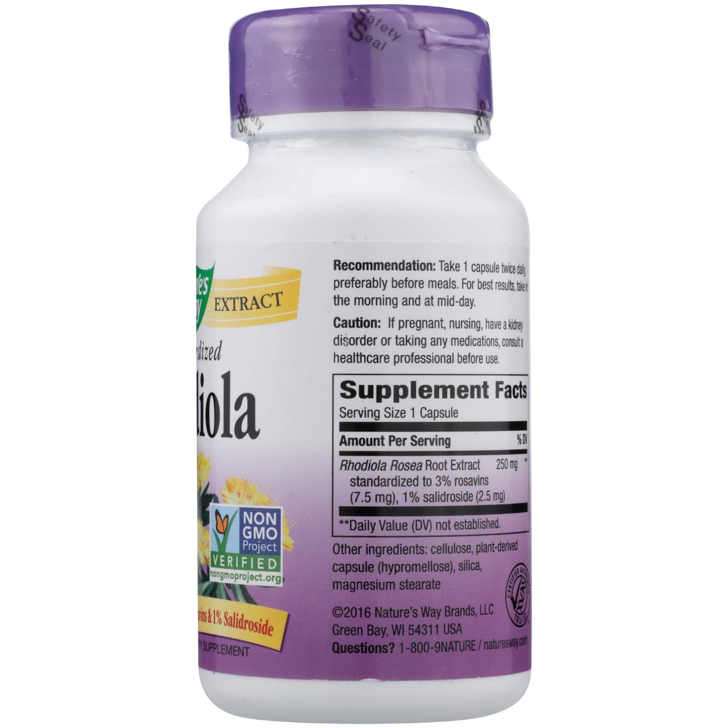 Nature's Way Rhodiola Rosea 60 Veggie Capsules