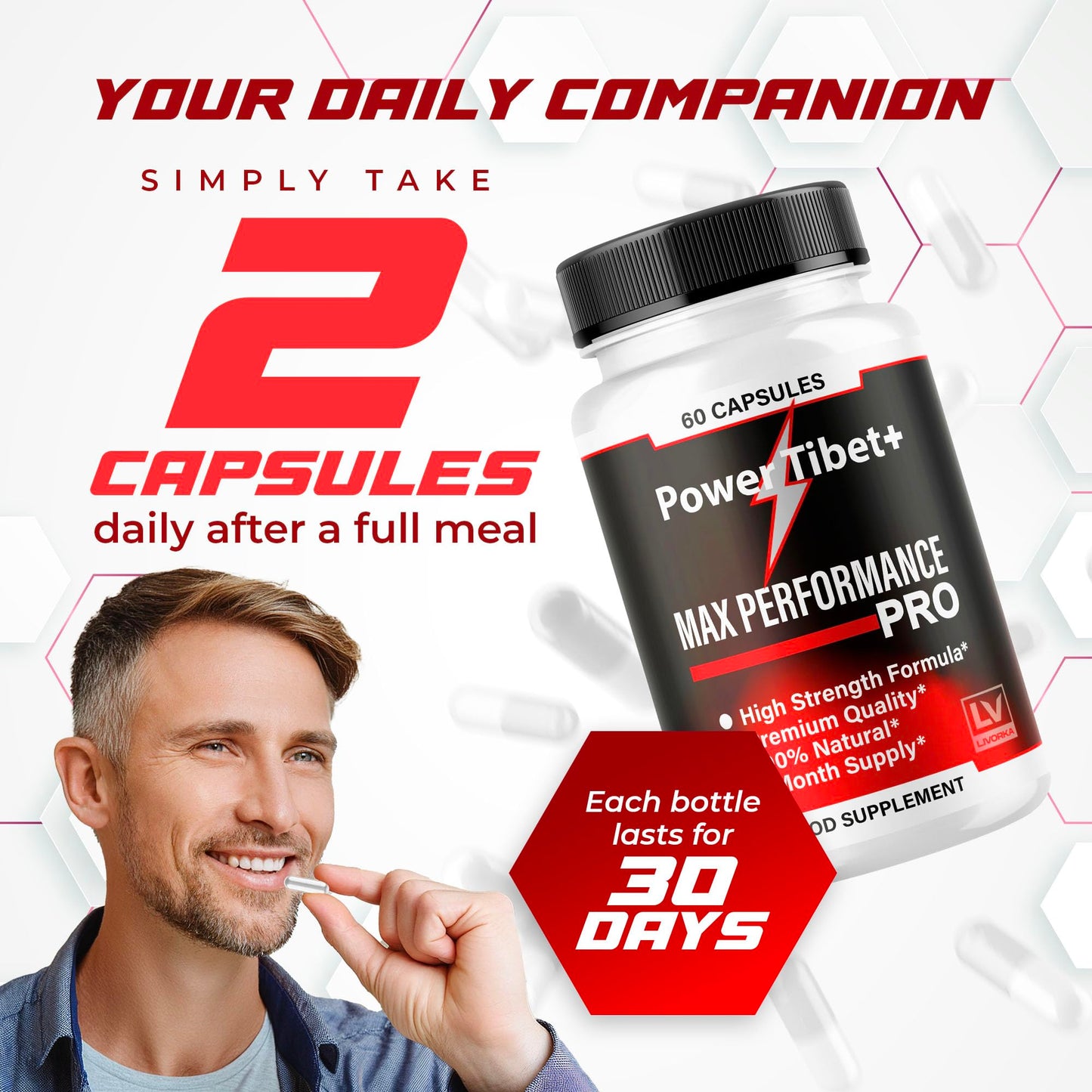 LIVORKA PowerTibet+ Capsules 300 Capsules