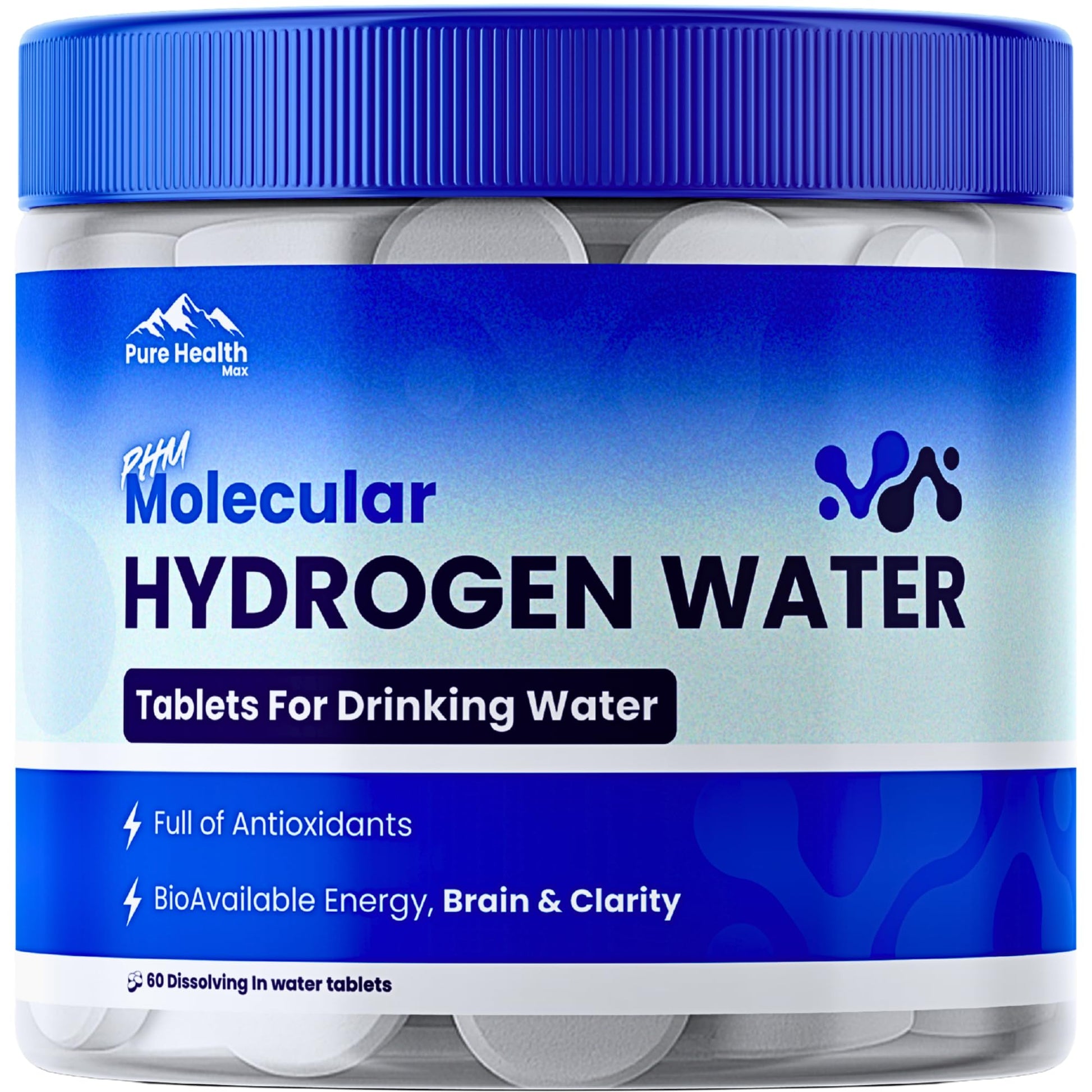 PURE HEALTH MAX PHM Hydrogen Water Tablets, 90 Count