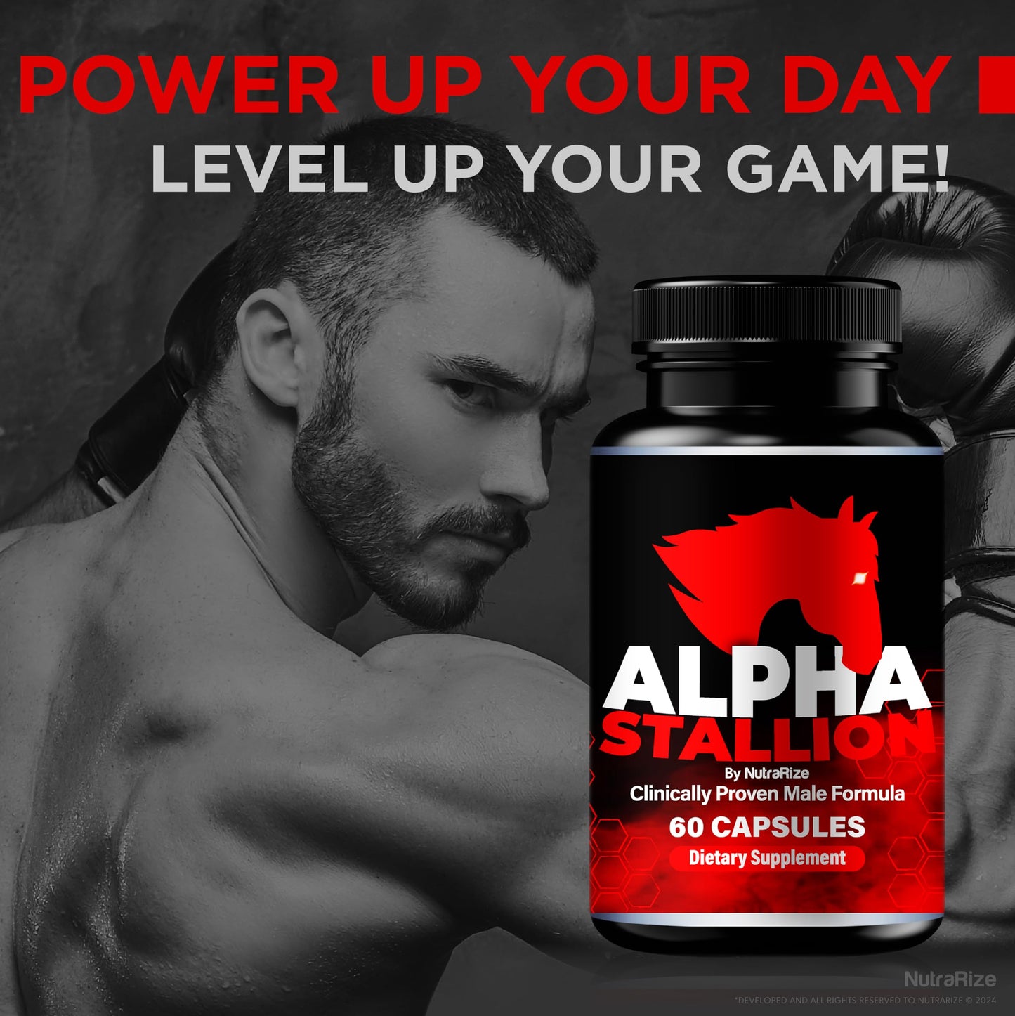 NutraRize Alpha Stallion Capsules 180 Capsules
