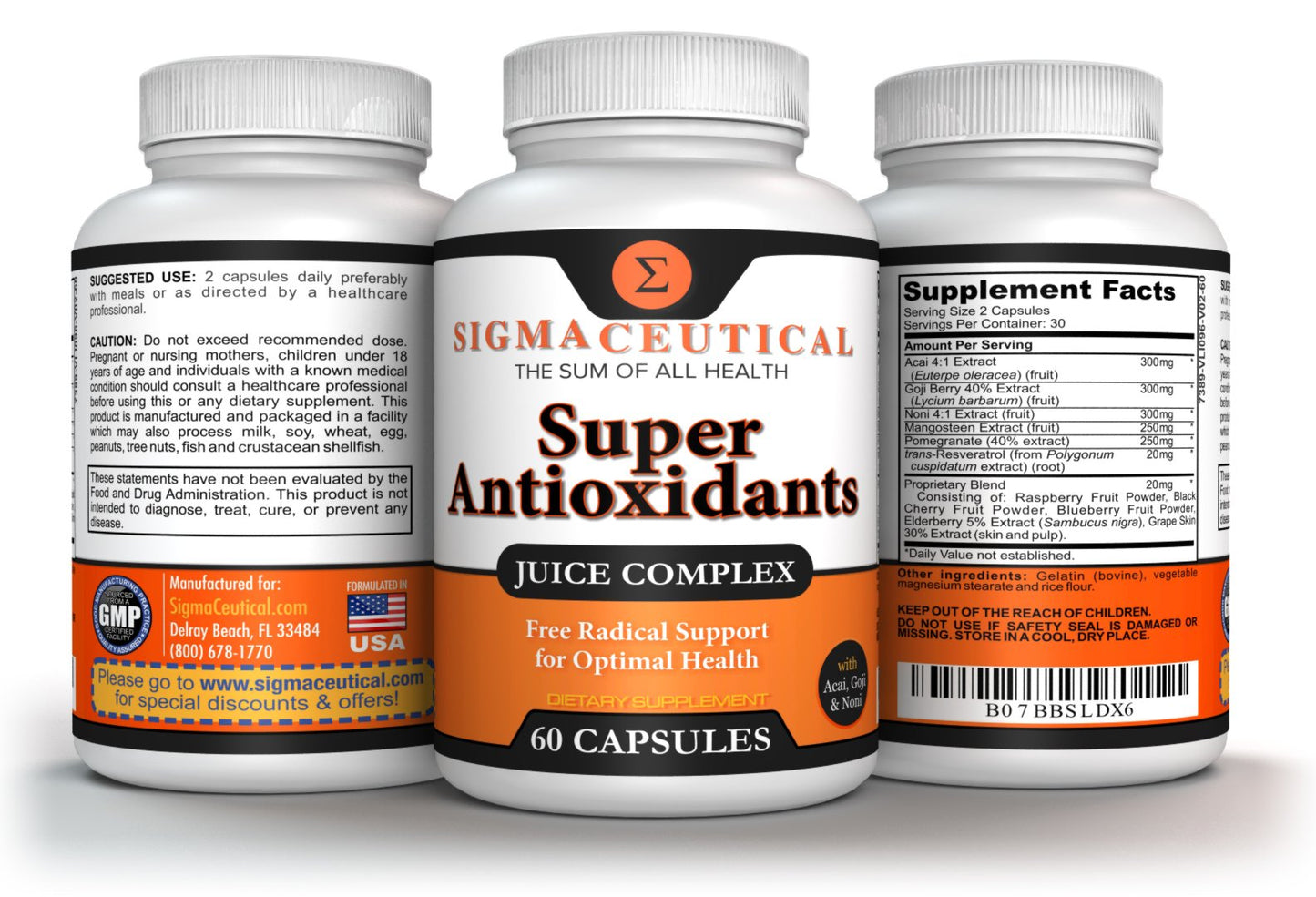 Sigmaceutical Super Antioxidant Capsules 60 Count