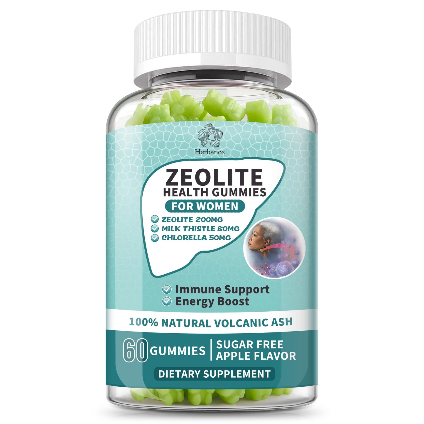 Herbance Zeolite Gummies for Women, 60 Gummies