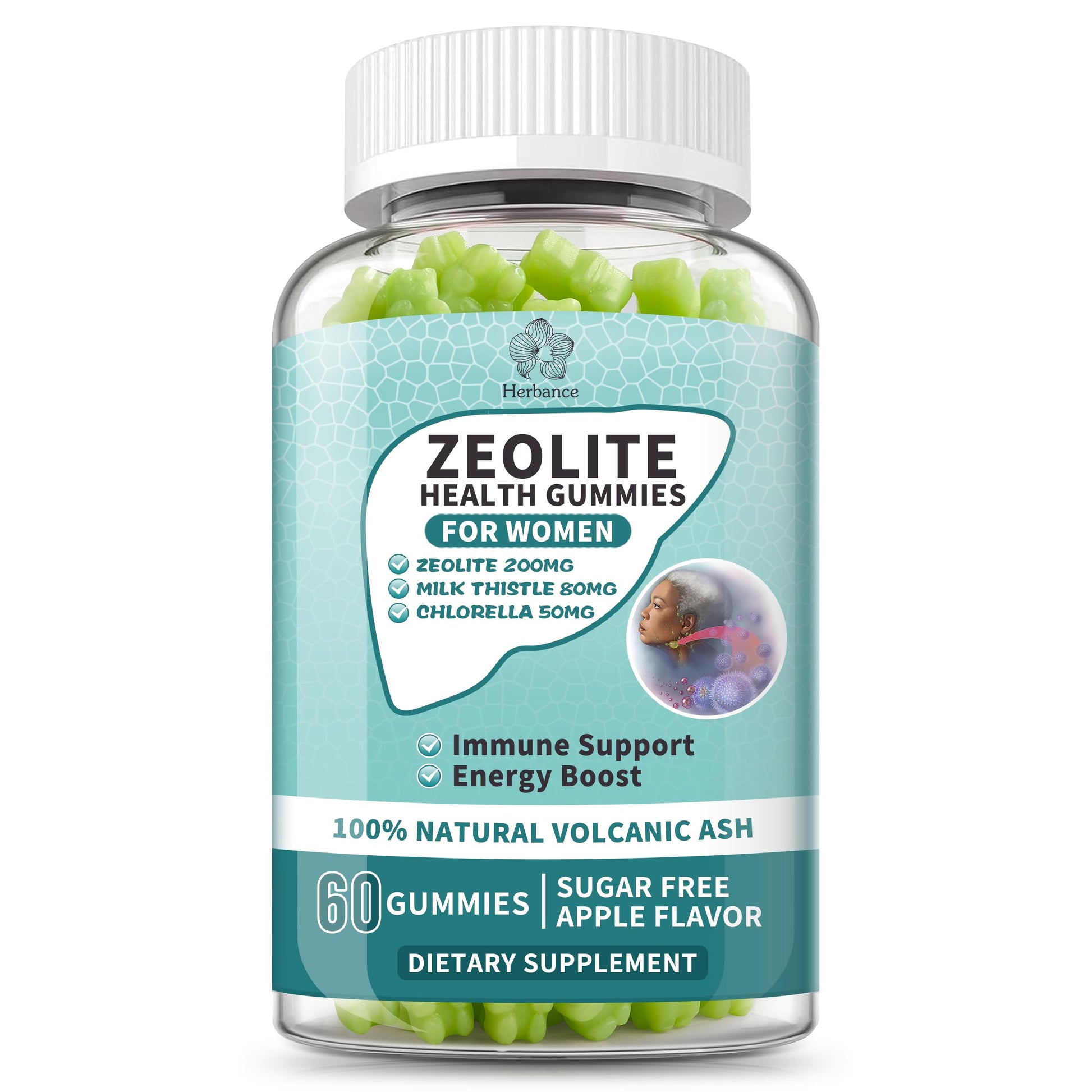 Herbance Zeolite Gummies for Women, 60 Gummies
