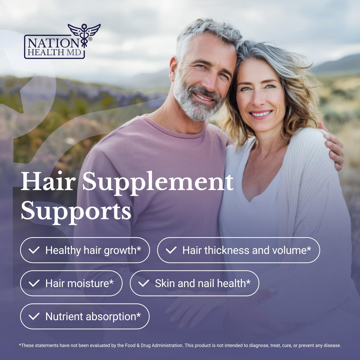 NATION HEALTH MD Hair Switch Capsule, 60 Count