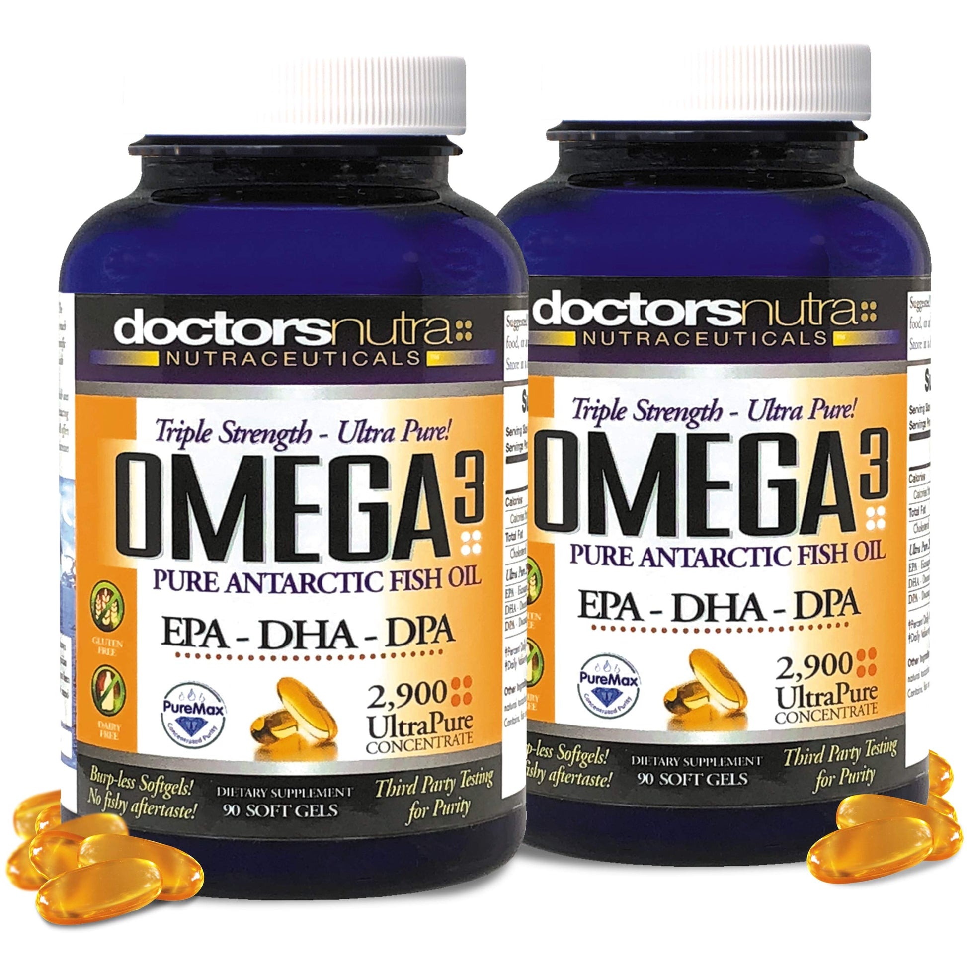 Doctors Nutra Nutraceuticals Wild Omega 3 Fish Oil DPA Supplement SoftGels, 2