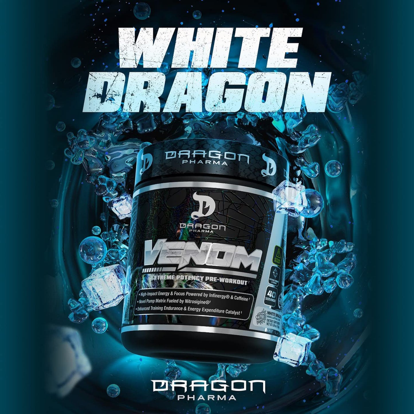 DRAGON PHARMA Venom Extreme Potency Pre-Workout Powder 6.91 Ounce