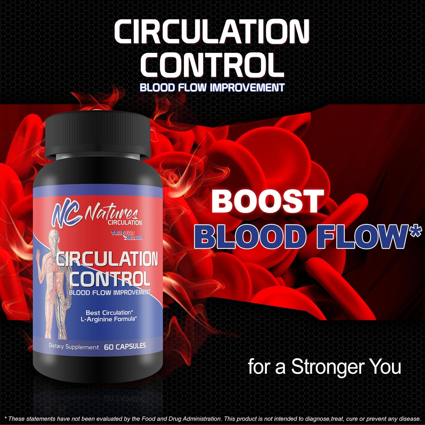 True You Health Circulation Control L-Arginine Formula Caplet 1 Count