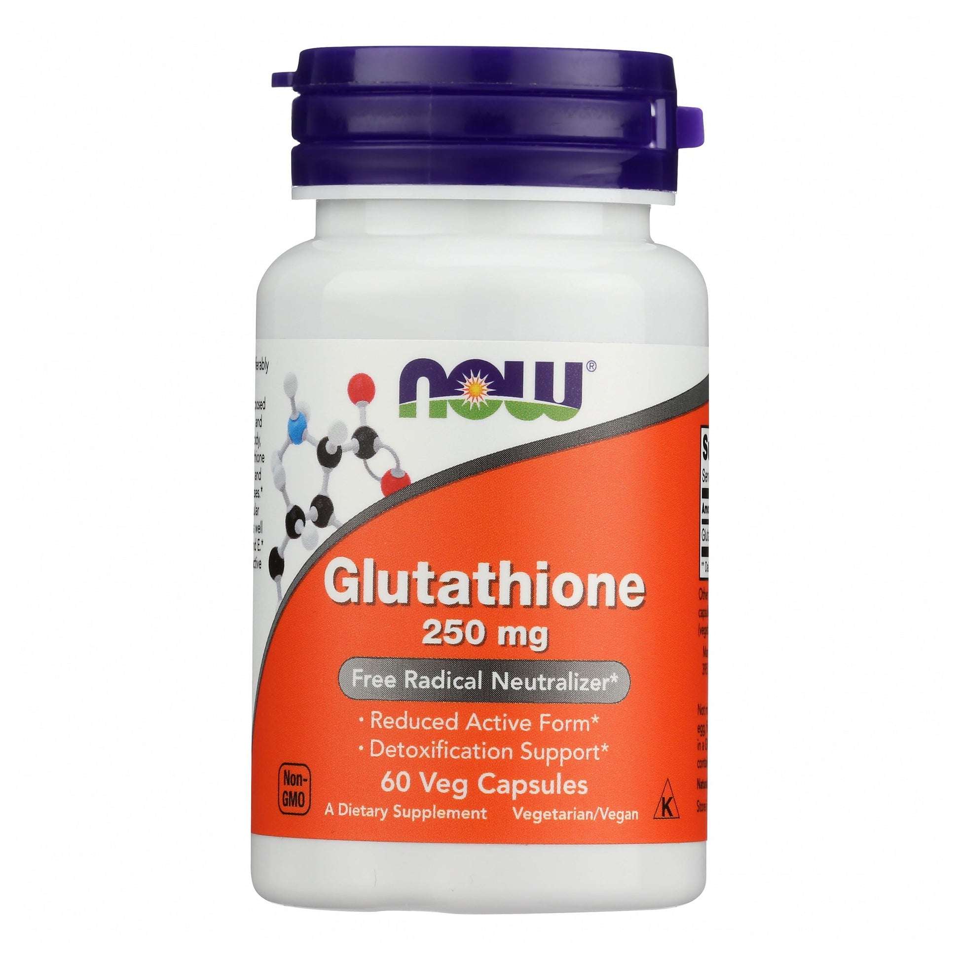 NOW Foods Glutathione 250 Capsule, 60 Capsules