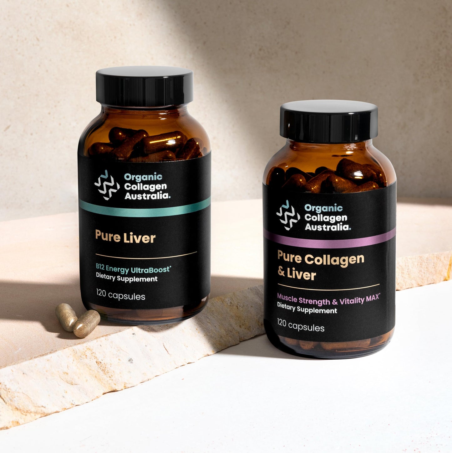 Organic Collagen Australia Pure Liver Capsules, 120 Capsules