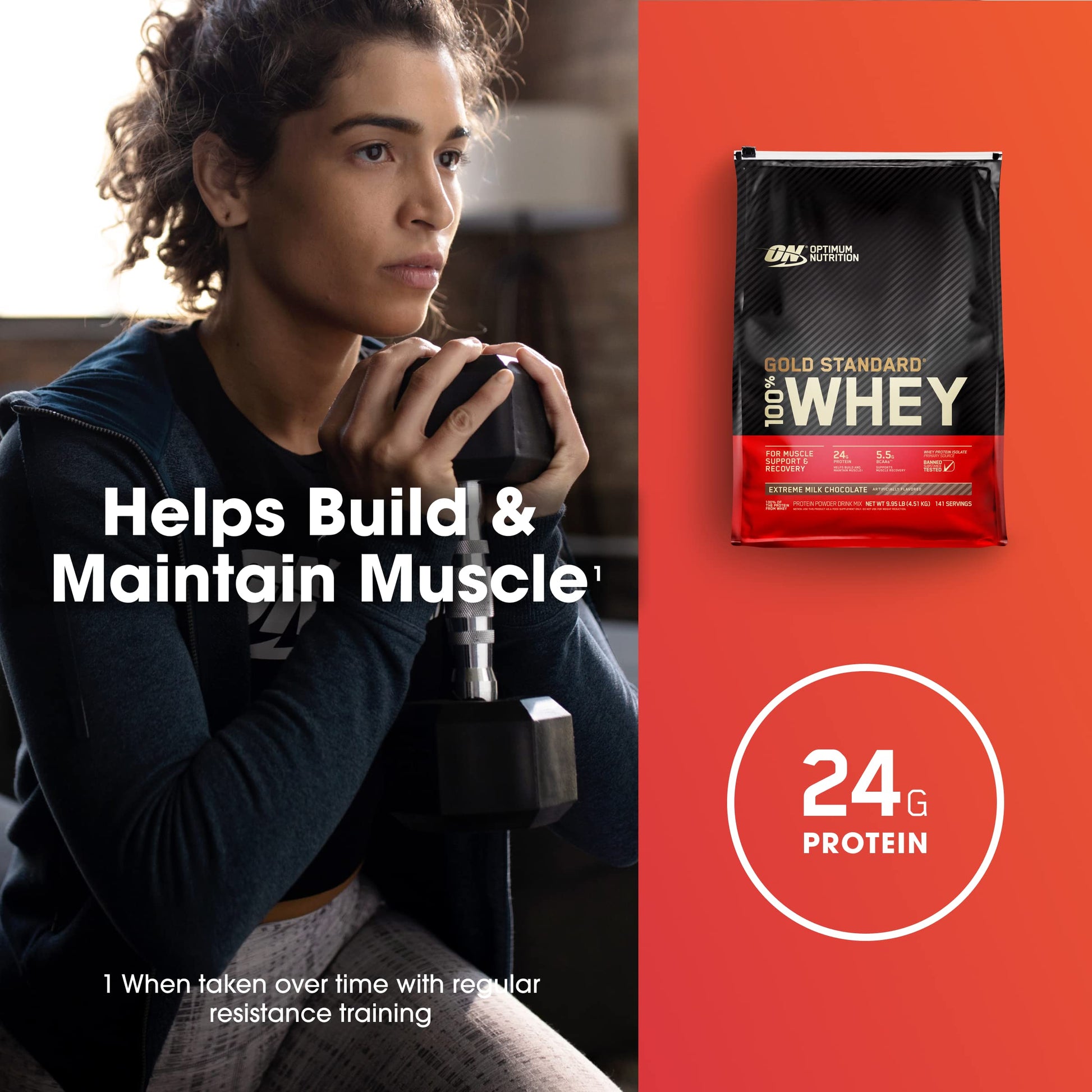 Optimum Nutrition Gold Standard 100% Whey Protein Powder, Extreme Milk Chocolate, 10 Pound, 320 Servings