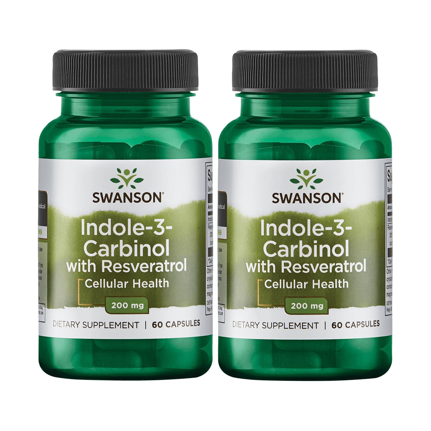 Swanson Indole-3-Carbinol with Resveratrol Capsules, 120 Capsules