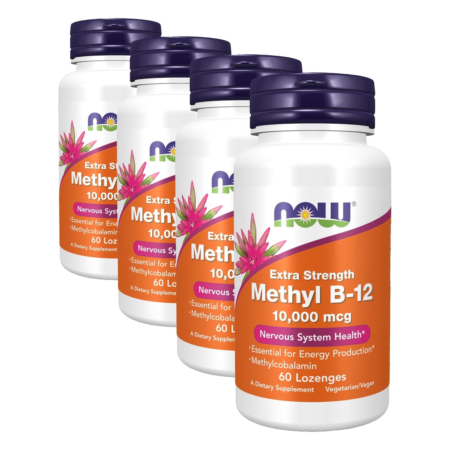 NOW Foods Methyl B-12 (Methylcobalamin) 10,000 mcg, Nervous System Health*, 240 Tablets