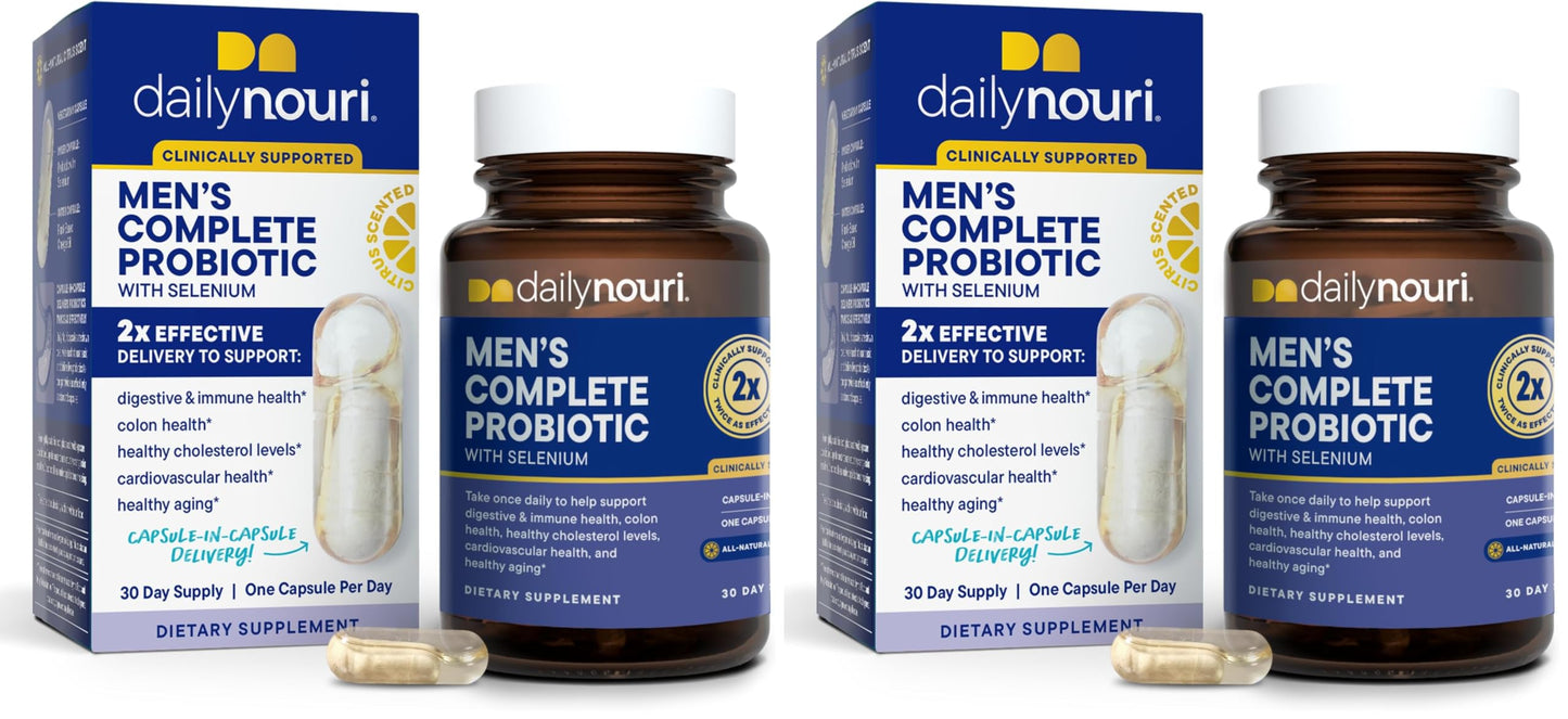 Daily Nouri Probiotics for Men 60 Capsules