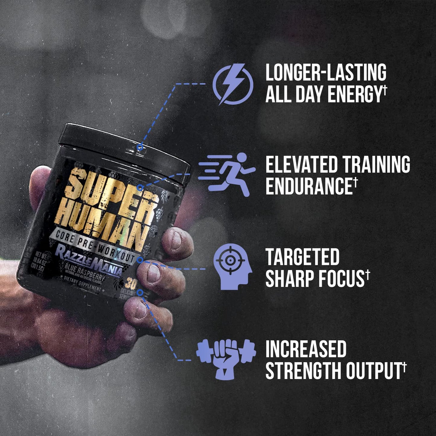 ALPHA LION Core Pre Workout with Creatine Powder, 30 Servings