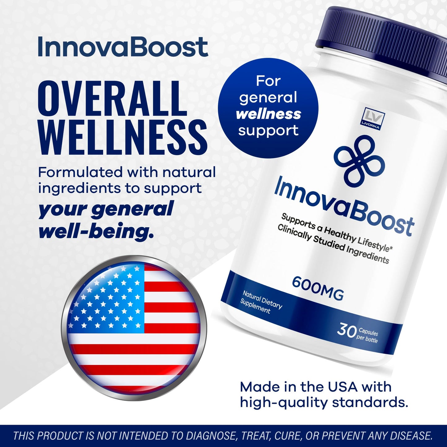 LIVORKA InnovaBoost Advanced Formula Capsules, 150 Capsules