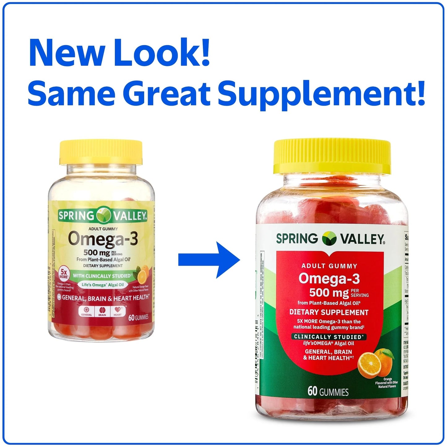 SUREFECT Omega-3 from Plant-Based Algal Oil, 60 Gummies