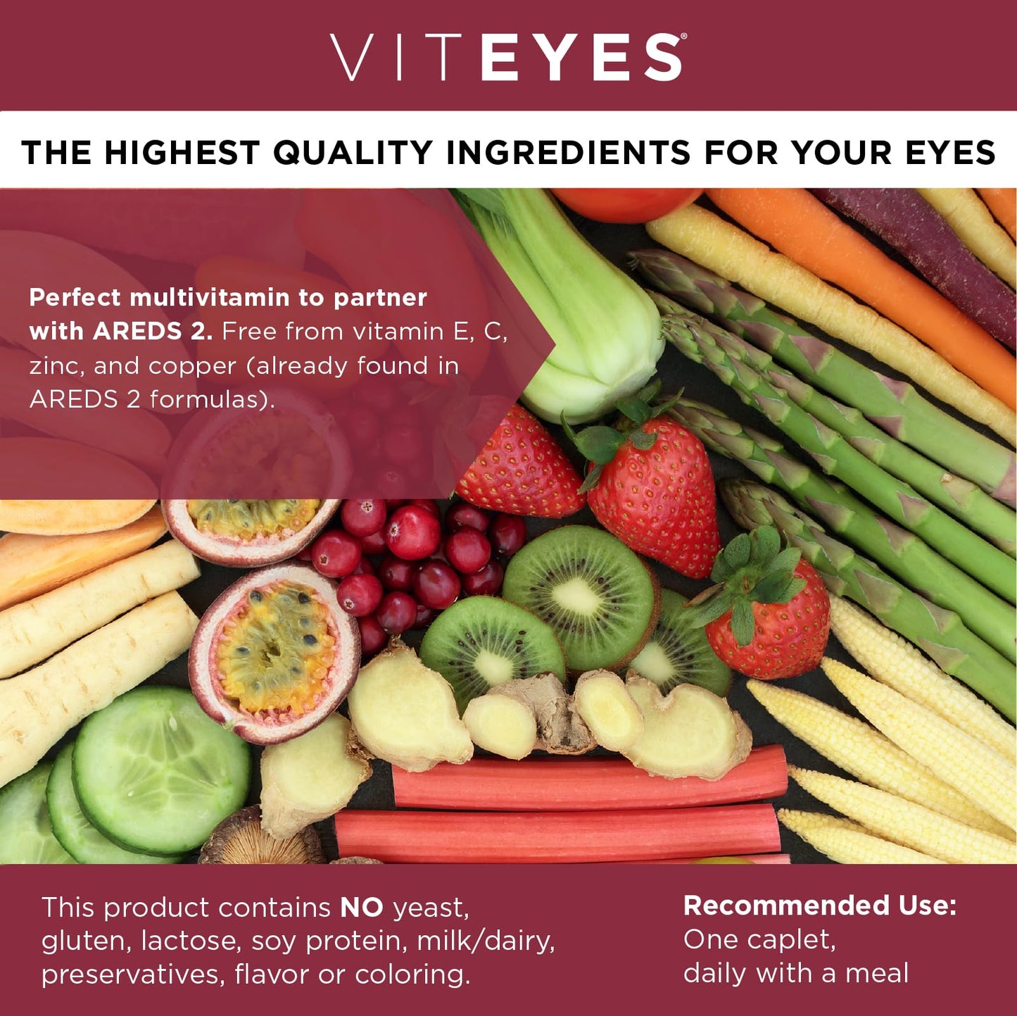 Viteyes Classic AREDS 2 Companion Multivitamin Capsule, 90 Count