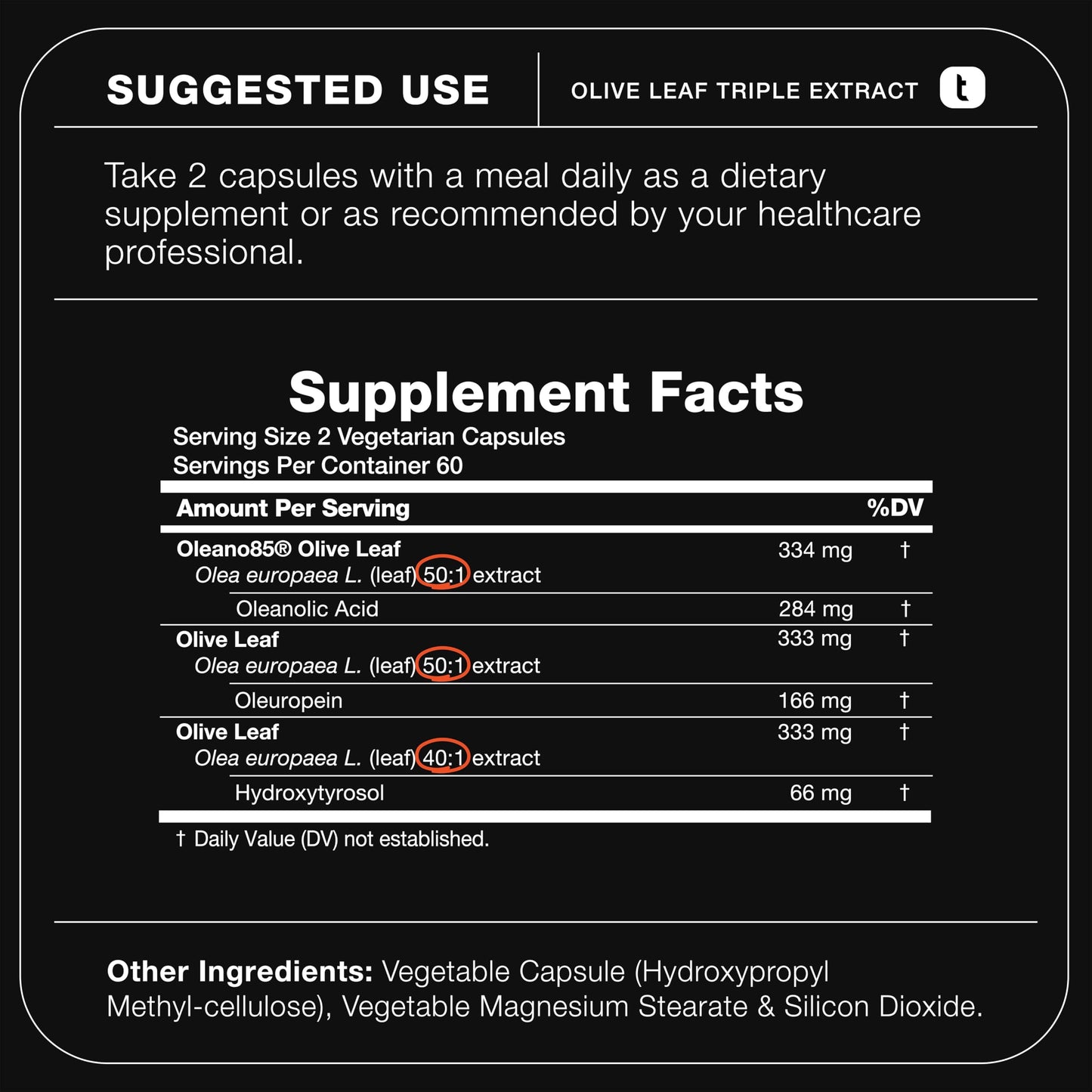 Toniiq Olive Leaf Extract Complex 120 Capsules