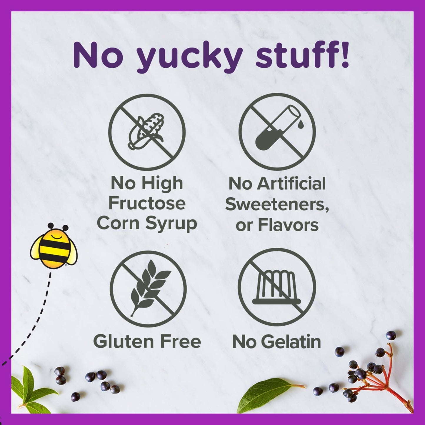 Zarbee's Kids Elderberry Immune Support Gummies, 21 Count
