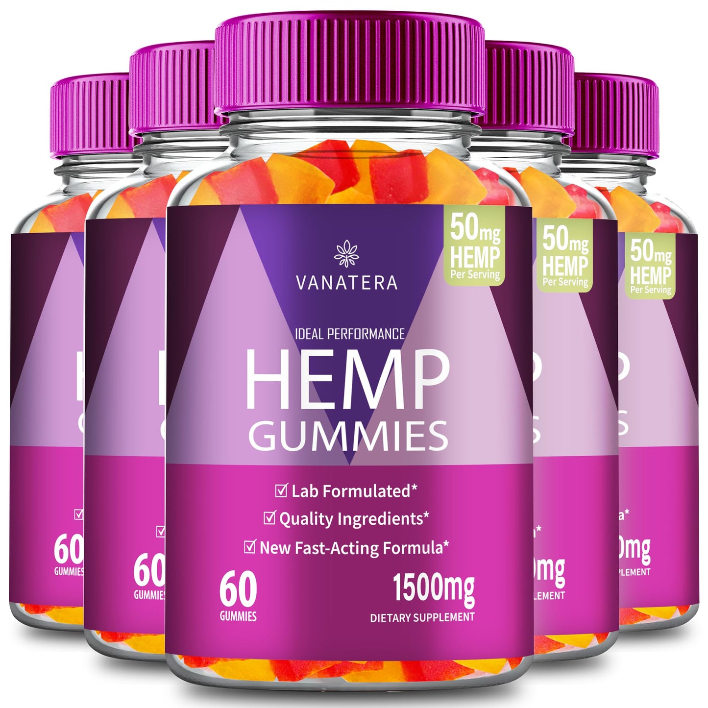 Ideal Performance Vanatera Hemp Gummies 300 Gummies