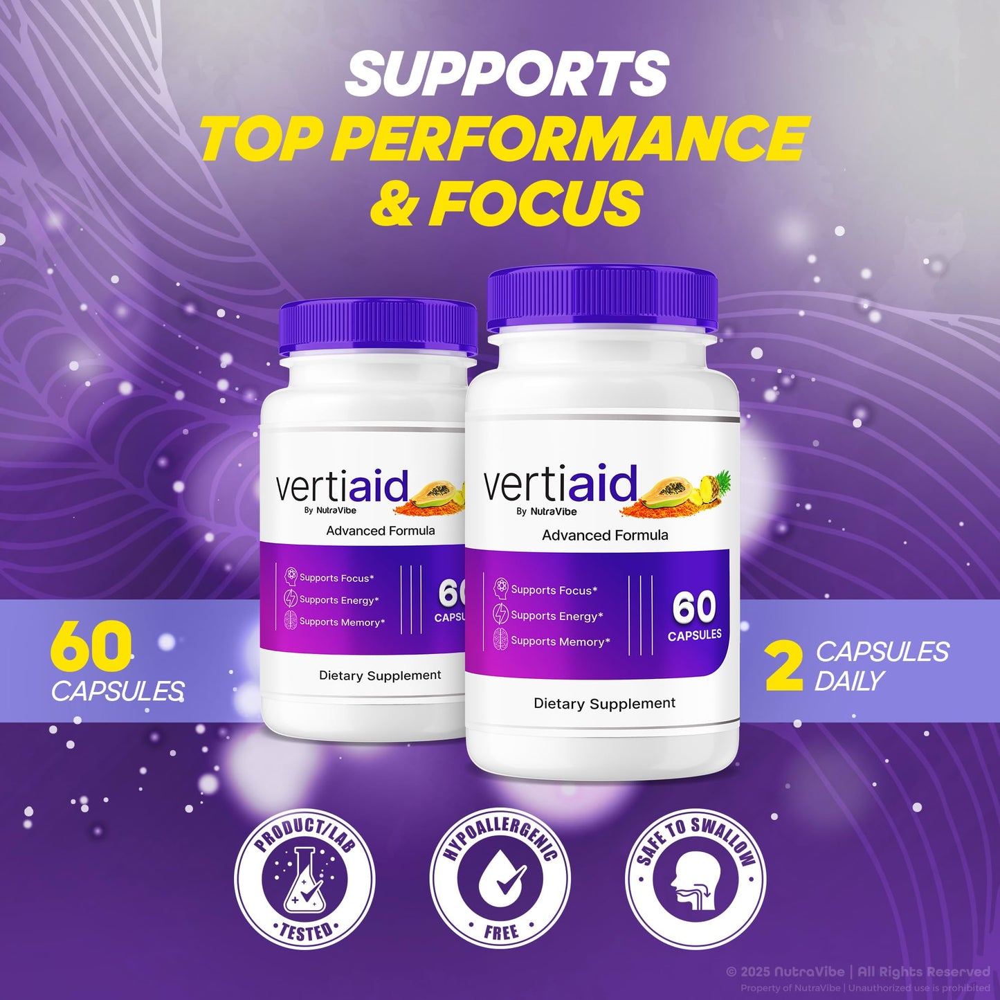 NutraVibe VertiAid Capsule, 60 Count